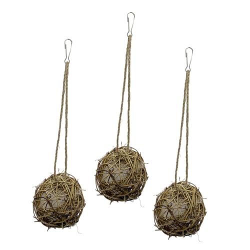 BUGUUYO 3Stücke Kautschlossspielzeug für Kreative Hängespielzeuge aus Rattan für Papageien und Sittiche Sicher und Unterhaltsam für Vogelkäfige BUGUUYO 3Stücke Kautschlossspielzeug für Kreative Hängespielzeuge aus Rattan für Papageien und Sittiche Sicher und Unterhaltsam für Vogelkäfige von BUGUUYO