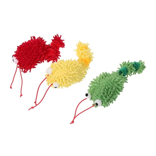 BUGUUYO 3pcs Cartoon Design Katze Spielzeug Katze Molar Katze Spielzeug Plüsch Katze Spielen Spielzeug Interaktive Für Haustier von BUGUUYO