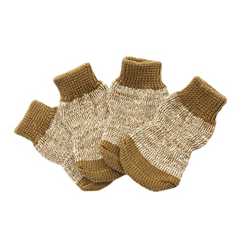 BUGUUYO 4 Stück Baumwollsocken Pfotenpolster Für Hundekäfige Haustier Hundepflegezubehör Pfotenschutz Für Hunde Die Hundewelpenschuhe Lecken Hundekegelhalsband Hundekegel Für Hunde von BUGUUYO