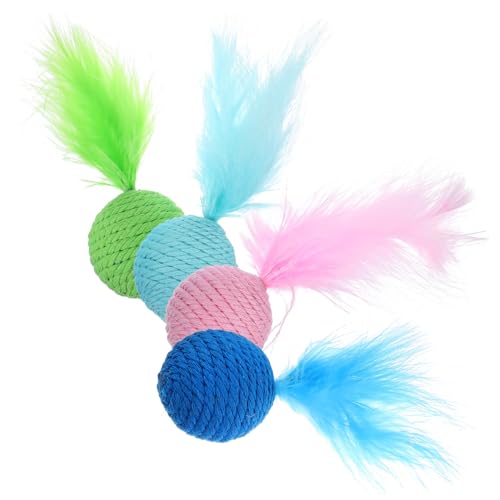 BUGUUYO Katzenspielzeug Katzenspielzeug Katzenspielzeug interaktives Plüsch-Feder-Kätzchen-Spielball Katzenkauspielzeug sicher für Katzen BUGUUYO Katzenspielzeug Katzenspielzeug Katzenspielzeug interaktives Plüsch-Feder-Kätzchen-Spielball Katzenkauspielzeug sicher für Katzen von BUGUUYO