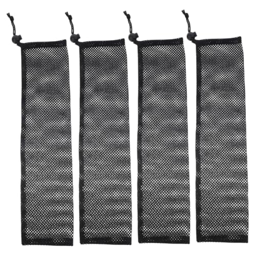 BUGUUYO 4 Stück Futterhäuschen für Wildvögel vogelfutterspender Futterbeutel für Vögel Finkenfutter Finch Bird Feeder Finkenhäuschen zum Aufhängen im Freien Sackzuführung Nylon Black von BUGUUYO