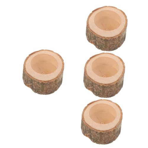 BUGUUYO 4 Stücke Hamster Holz Lebensmittel Schüssel Meerschweinchen Schüssel Haustier Fütterung Gericht BUGUUYO 4 Stücke Hamster Holz Lebensmittel Schüssel Meerschweinchen Schüssel Haustier Fütterung Gericht von BUGUUYO