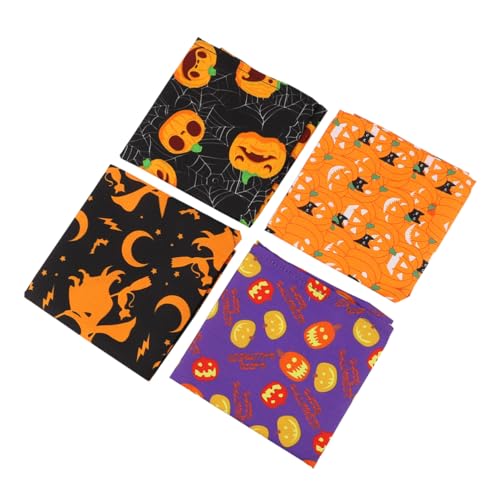 BUGUUYO 4 Stück Halloween-Haustier-lätzchen Hunde Lätzchen Schal Hunde Schal Bandana Hundehalsband Halstuch Für Haustiere Halstuch Für Hunde Roter Haustierschal Der Hund Schmücken von BUGUUYO