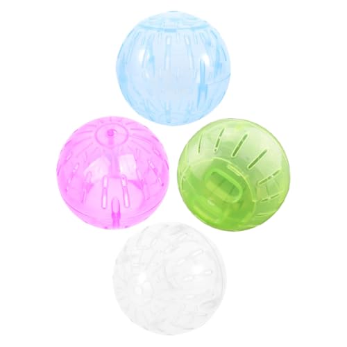 BUGUUYO 4 Stück Hamster Laufkugel aus Leichtem mit Geräuschlosem Silent-achsen-Design Interaktives Laufrad für Kleine Nager Wie Hamster Chinchillas und Zwerghamster für Tägliche Fitness BUGUUYO 4 Stück Hamster Laufkugel aus Leichtem mit Geräuschlosem Silent-achsen-Design Interaktives Laufrad für Kleine Nager Wie Hamster Chinchillas und Zwerghamster für Tägliche Fitness von BUGUUYO