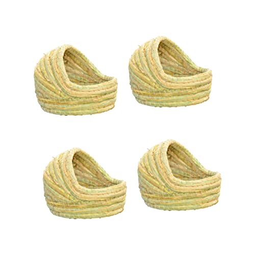 BUGUUYO 2sets Kleintierkäfig Nest Hamsterhaus Strohbett Versteck Plattform Geeignet Für Kaninchen Meerschweinchen 2 Stücke * 2 von BUGUUYO