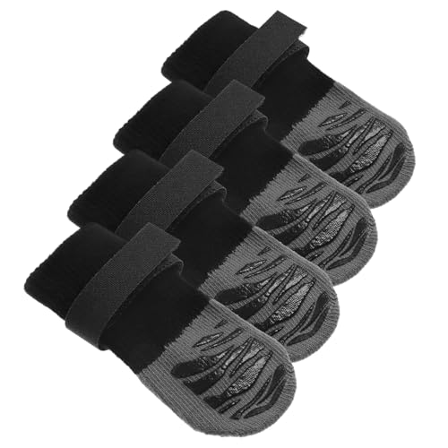 BUGUUYO 4-teiliges Haustiersocken-Set Für Katzen Nicht-hundeschuhe Bequeme Outdoor-socken von BUGUUYO