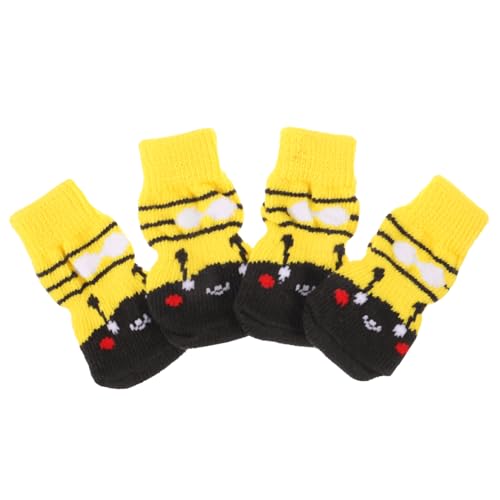 BUGUUYO Nicht Für Hunde Geeignete Socken 4 Stück Warme Haustiersocken Bequeme Hundepfotenbezüge Waschbar Wiederverwendbar Hundeschuhe Bezauberndes Design BUGUUYO Nicht Für Hunde Geeignete Socken 4 Stück Warme Haustiersocken Bequeme Hundepfotenbezüge Waschbar Wiederverwendbar Hundeschuhe Bezauberndes Design von BUGUUYO