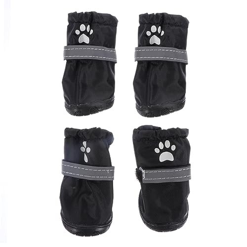 BUGUUYO Regenstiefel Für Hunde 4er-Pack Polyester-haustierschuhsohle Für Outdoor-aktivitäten BUGUUYO Regenstiefel Für Hunde 4er-Pack Polyester-haustierschuhsohle Für Outdoor-aktivitäten von BUGUUYO