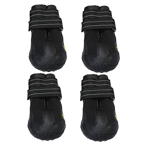 BUGUUYO 4pcs Hund Schnee Stiefel Pfoten Haustier Schuhe Nicht Hund Stiefel Für Im Freien Bequem Tragen von BUGUUYO