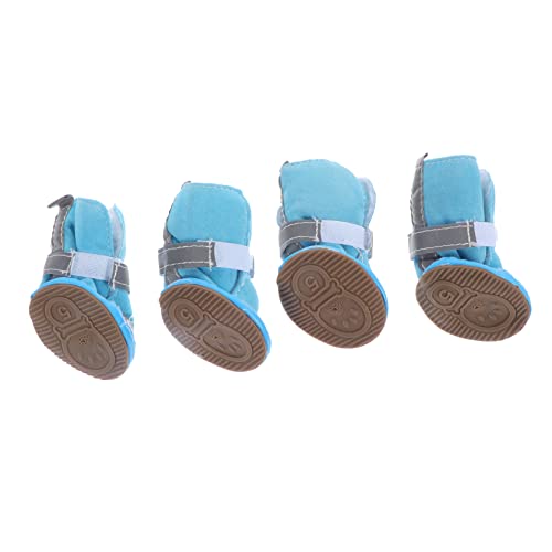 BUGUUYO Spark Paws Warme Haustierschuhe Für Hunde Reflektierende Hundeschuhe Für Den Außenbereich 4 Stück 5 BUGUUYO Spark Paws Warme Haustierschuhe Für Hunde Reflektierende Hundeschuhe Für Den Außenbereich 4 Stück 5 von BUGUUYO