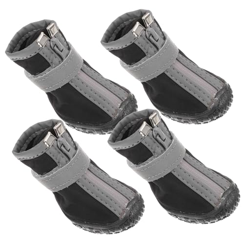 BUGUUYO Hundestiefel Für Hunde 4 Stück Verstellbar Regen- Und Schneestiefel Nicht Robust Atmungsaktiv Für Katzen BUGUUYO Hundestiefel Für Hunde 4 Stück Verstellbar Regen- Und Schneestiefel Nicht Robust Atmungsaktiv Für Katzen von BUGUUYO