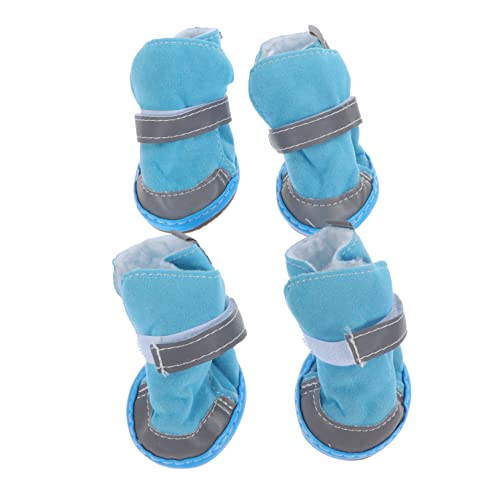 BUGUUYO 4 Stück Haustier- Katzen- Und Hundeschuhe – Verdickte Schneestiefel Für Outdoor-aktivitäten BUGUUYO 4 Stück Haustier- Katzen- Und Hundeschuhe – Verdickte Schneestiefel Für Outdoor-aktivitäten von BUGUUYO