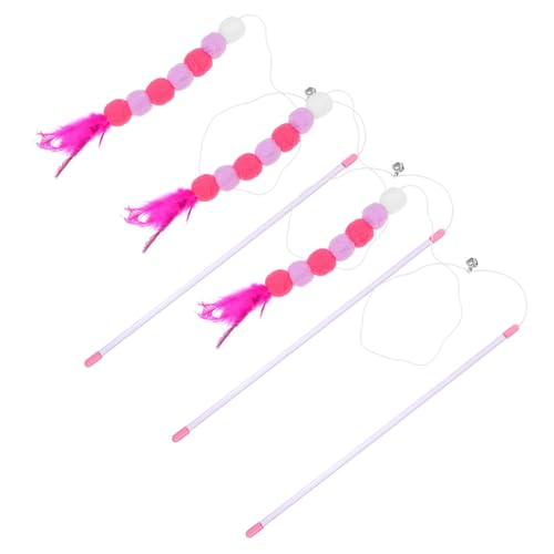 BUGUUYO 4 Stück Katze lustiges Stick-Katzenspielzeug Futterspender Katzenspielzeug für Innenkatzen Federn für Katzenspielzeug Quaste Kratzer zum Selberspielen Teaser Plüsch BUGUUYO 4 Stück Katze lustiges Stick-Katzenspielzeug Futterspender Katzenspielzeug für Innenkatzen Federn für Katzenspielzeug Quaste Kratzer zum Selberspielen Teaser Plüsch von BUGUUYO