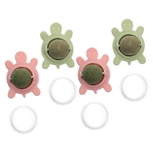 BUGUUYO Bälle Für Katzen 4er-Pack Rotierende Essbare Spielzeugbälle Minze Katzenspielzeug Für Den Innenbereich Doppelseitiges Klebeband Gesunder Snack BUGUUYO Bälle Für Katzen 4er-Pack Rotierende Essbare Spielzeugbälle Minze Katzenspielzeug Für Den Innenbereich Doppelseitiges Klebeband Gesunder Snack von BUGUUYO