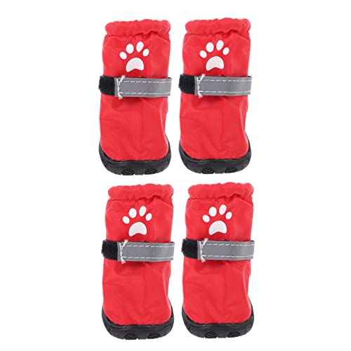 BUGUUYO 4stücke wasserdichte Hundeschuhe Für Mittelgroße Und Kleine Hunde rutschfeste Pet Boots Mit Reflektierenden Elementen Für Outdoor-aktivitäten Wie Park Strand Und Wanderungen BUGUUYO 4stücke wasserdichte Hundeschuhe Für Mittelgroße Und Kleine Hunde rutschfeste Pet Boots Mit Reflektierenden Elementen Für Outdoor-aktivitäten Wie Park Strand Und Wanderungen von BUGUUYO
