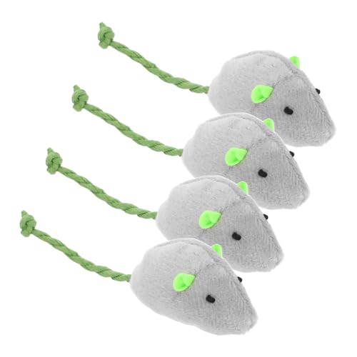 BUGUUYO 4 Stück Simulierte Plüschmaus Katzen-trainingsspielzeug Neckendes Katzenspielzeug Katzenspielzeug -hundespielzeug Plüsch- -Ornament Kätzchen Katze Fängt BUGUUYO 4 Stück Simulierte Plüschmaus Katzen-trainingsspielzeug Neckendes Katzenspielzeug Katzenspielzeug -hundespielzeug Plüsch- -Ornament Kätzchen Katze Fängt von BUGUUYO