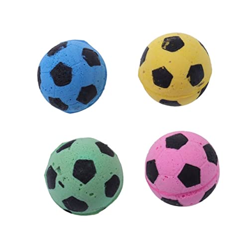 BUGUUYO 4stücke Katzen Spielzeug Bälle Schaum Weiche Fußball Spielzeuge Für Katzen Fördert Natürliche Instinkte Und Schützt Möbel Bunte Farben Für Drinnen Und Draußen BUGUUYO 4stücke Katzen Spielzeug Bälle Schaum Weiche Fußball Spielzeuge Für Katzen Fördert Natürliche Instinkte Und Schützt Möbel Bunte Farben Für Drinnen Und Draußen von BUGUUYO