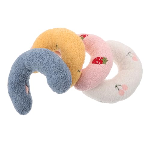 BUGUUYO 4 Stück Teiliges Katzenkissen U Förmiges Kuschelkissen mit Dickem Baumwollfüllung Langlebiges Kratzfestes Haustier Nackenkissen für Entspannte Katzen und Kleine Hunde Bunte BUGUUYO 4 Stück Teiliges Katzenkissen U Förmiges Kuschelkissen mit Dickem Baumwollfüllung Langlebiges Kratzfestes Haustier Nackenkissen für Entspannte Katzen und Kleine Hunde Bunte von BUGUUYO