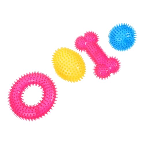 BUGUUYO 4 Stück Teiliges Robustes Hundespielzeug Spitze Bälle mit Quietscher Langlebig und Zahnreinigend Geeignet für Mittelgroße und Große Hunde für Training und Outdoor Spiel BUGUUYO 4 Stück Teiliges Robustes Hundespielzeug Spitze Bälle mit Quietscher Langlebig und Zahnreinigend Geeignet für Mittelgroße und Große Hunde für Training und Outdoor Spiel von BUGUUYO