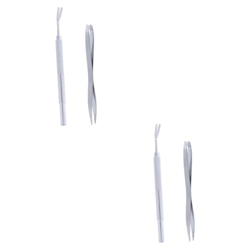 BUGUUYO 4 Pcs Pet Entfernung Werkzeug Edelstahl Pet Remover 2-seitige Remover Haken Nicht-Griff BUGUUYO 4 Pcs Pet Entfernung Werkzeug Edelstahl Pet Remover 2-seitige Remover Haken Nicht-Griff von BUGUUYO