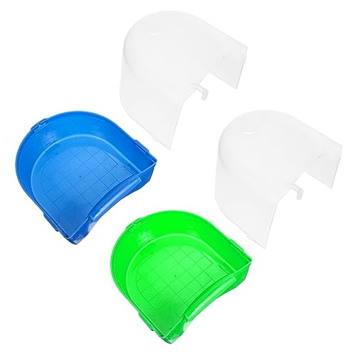 BUGUUYO 2sets Papagei Dusche Box Vogel Bad Cube Kunststoff Vogel Badewanne Vogel Käfig Hängen Haustier Vogel Bad Box 2 Stücke * 2 von BUGUUYO