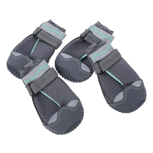 BUGUUYO 4 Stück rutschfeste Pfotenschutz Schuhe für Outdoor Aktivitäten bei Warmem Strapazierfähiges Material für Langlebigkeit von BUGUUYO