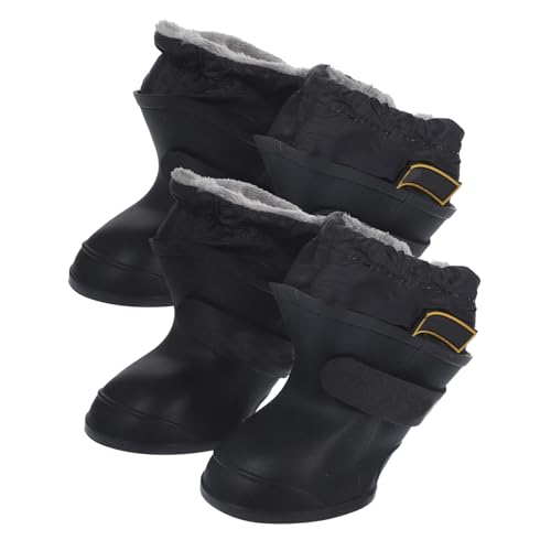 BUGUUYO 4Stücke Haustier Regenstiefel aus rutschfest für Kleine und Große für Außenbereich Komfortable Hundeschuhe BUGUUYO 4Stücke Haustier Regenstiefel aus rutschfest für Kleine und Große für Außenbereich Komfortable Hundeschuhe von BUGUUYO