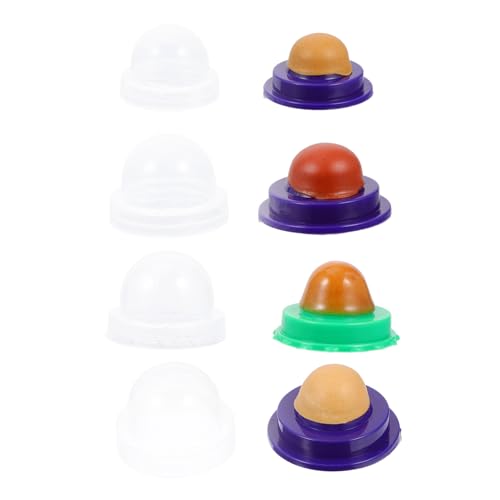 BUGUUYO 4stücke Katzenminze-futterball Spielzeug Für Katze Mit Klebeband Basis Zur Einfachen Befestigung Glatten Oberflächen Und Leckerli-Abdeckung Für Sauberes Spielvergnügen von BUGUUYO