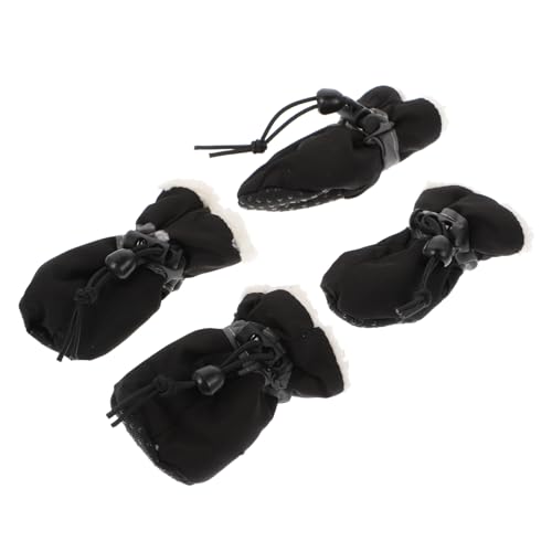 BUGUUYO 4stücke Katzenwärmeschuhe rutschfeste Pfotenschutzschuhe Für Hunde Winterliche Outdoor-haustierschuhe Und Schutz Für von BUGUUYO