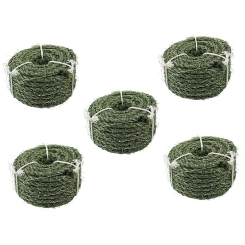 BUGUUYO 5 Rollen austauschbares Hanfseil Anlage Kratzbaum Seil natürliches Jutegarn Nest katzenbaum zubehör Hanfseil für Katzenbaum DIY Katzenkratzseil kratzseil selber Machen Sisal BUGUUYO 5 Rollen austauschbares Hanfseil Anlage Kratzbaum Seil natürliches Jutegarn Nest katzenbaum zubehör Hanfseil für Katzenbaum DIY Katzenkratzseil kratzseil selber Machen Sisal von BUGUUYO