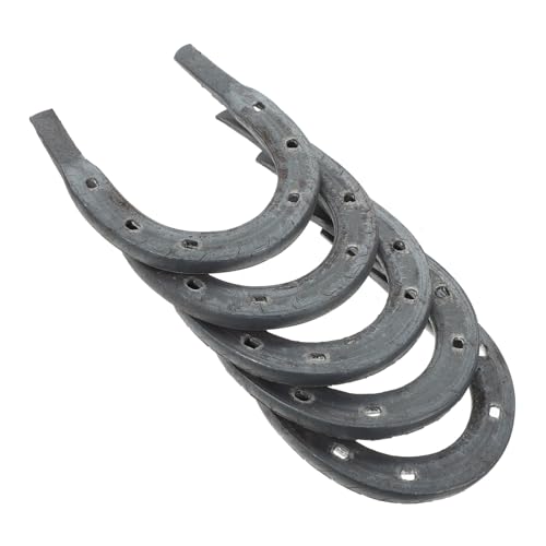 BUGUUYO 5 Stück Hufeisenzubehör Reithufeisen Stabiles Mini- Reparieren Für Pferd Austauschbar Aus Metall Aus Gusseisen BUGUUYO 5 Stück Hufeisenzubehör Reithufeisen Stabiles Mini- Reparieren Für Pferd Austauschbar Aus Metall Aus Gusseisen von BUGUUYO