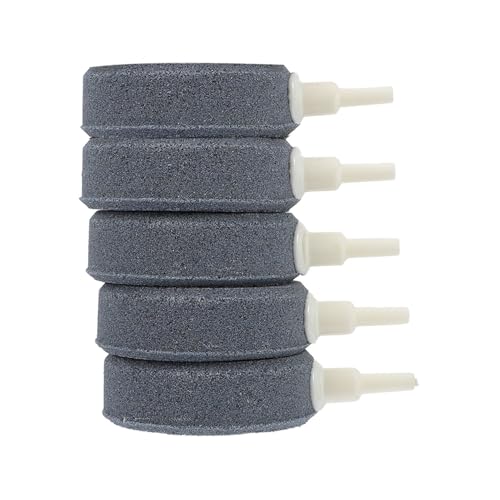 BUGUUYO Mini-Aquarium-luftpumpe 5er-Pack Luftsteine ​​für Süßwasser-/meerwassertanks von BUGUUYO
