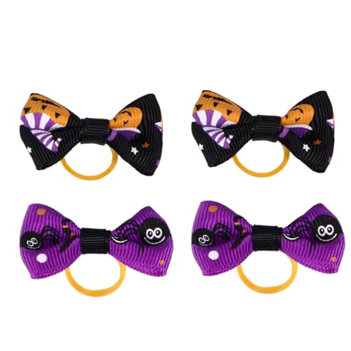 BUGUUYO 50 Stück Halloween Kopfschmuck Für Haustiere Hundefliegen Großpackung Haustierbedarf Hundehaarschleife Pfoten Tierhaarentferner Rollenhaarnadel Hundehalsband Mit Namen von BUGUUYO