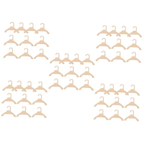 BUGUUYO 5 Sets Kleiderbügel Für Haustiere Kleiderbügel Für Hunde Welpen Und Katzen Modischer Mini-kleiderbügel Für Haustierkostüme Holzmaterial Für Zuhause Und Tierhandlungen 10 Stück * 5 von BUGUUYO