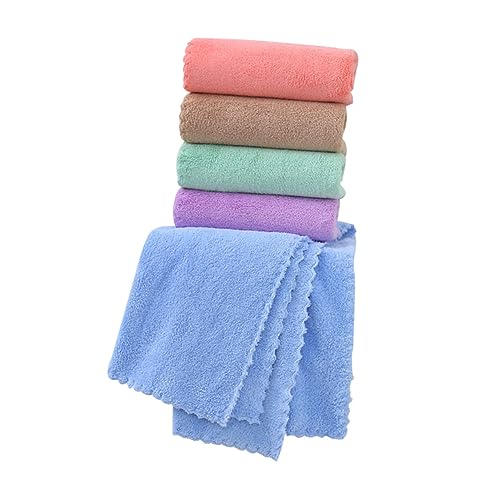 BUGUUYO 5St Badetuchmatte für Haustiere Hunde pipipads meerschweinchen urin Pads weiche Hamsterdecken Kaninchen Pads Den Kopf abwischen Kleine Tiere Käfig Lieferungen Handtuch Flanell von BUGUUYO