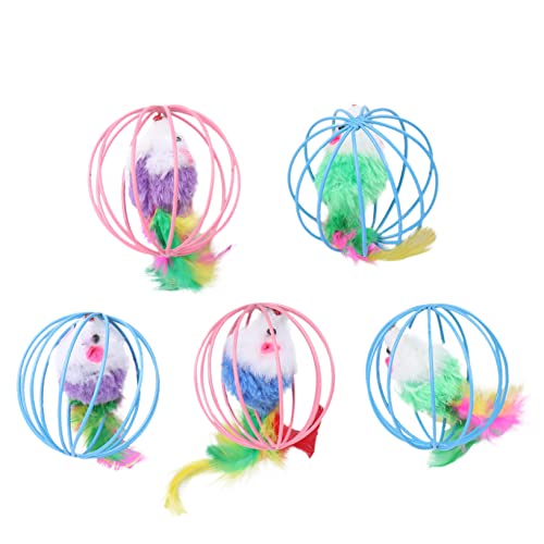 BUGUUYO 5 Stück Katzenspielzeug Zum Necken Von Ratten Plüschmaus Käfig Haustierspielzeug Interaktives Aufzieh-katzenspielzeug Weicher Plüsch Sicher Zufällige Farbe BUGUUYO 5 Stück Katzenspielzeug Zum Necken Von Ratten Plüschmaus Käfig Haustierspielzeug Interaktives Aufzieh-katzenspielzeug Weicher Plüsch Sicher Zufällige Farbe von BUGUUYO