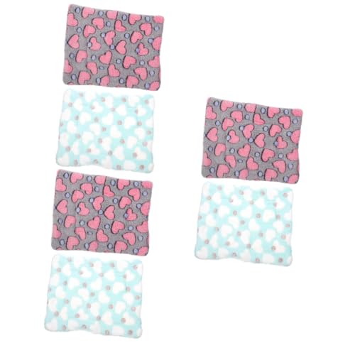 BUGUUYO 6 STK Hamster Pad Kaninchen-Fleece-Pad Hasenversteck Hasen-Schlafunterlage Hamster Wärmeunterlage Plüschtiere Hamster Bett hamsterbett Meerschweinchen mat Hamstermatte Sherpa BUGUUYO 6 STK Hamster Pad Kaninchen-Fleece-Pad Hasenversteck Hasen-Schlafunterlage Hamster Wärmeunterlage Plüschtiere Hamster Bett hamsterbett Meerschweinchen mat Hamstermatte Sherpa von BUGUUYO