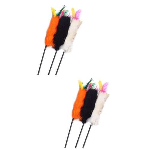 BUGUUYO 6 STK Katzen-Teaser-Stick Katzen-Teaser-zauberstab Katzen-Teaser-Spielzeug BUGUUYO 6 STK Katzen-Teaser-Stick Katzen-Teaser-zauberstab Katzen-Teaser-Spielzeug von BUGUUYO