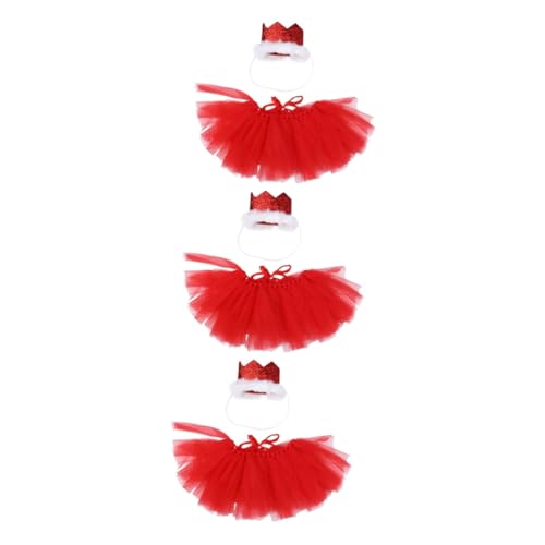 BUGUUYO 6 STK Welpenrock Partyzubehör für den Welpengeburtstag Haustier-Hundekleidung Geburtstag des Welpen Hundekleid mit Tutu Kleiner Hund Tutu Tutu-Rock für Haustiere Haustierbedarf rot BUGUUYO 6 STK Welpenrock Partyzubehör für den Welpengeburtstag Haustier-Hundekleidung Geburtstag des Welpen Hundekleid mit Tutu Kleiner Hund Tutu Tutu-Rock für Haustiere Haustierbedarf rot von BUGUUYO