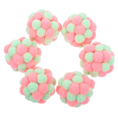 BUGUUYO 6stücke Plüsch-katzenspielzeug Mit Glocke Fuzzy Bälle Für Katzen Interaktives Spielzeug Zur Von Kätzchen Verhaltensverbesserung Für Indoor-Katzen BUGUUYO 6stücke Plüsch-katzenspielzeug Mit Glocke Fuzzy Bälle Für Katzen Interaktives Spielzeug Zur Von Kätzchen Verhaltensverbesserung Für Indoor-Katzen von BUGUUYO