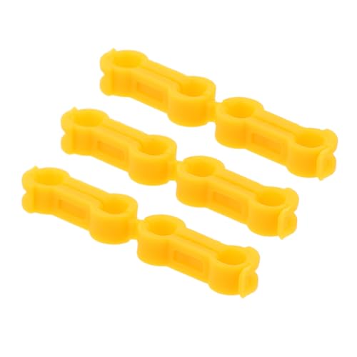 BUGUUYO 6 Stück Parrot Foot Corrector Papageienvogel Liefert Vogelzubehör Vogelfußringe Vogelbeinstütze Küken-beinstütze Wellensittich Zubehör Yellow Plastik von BUGUUYO