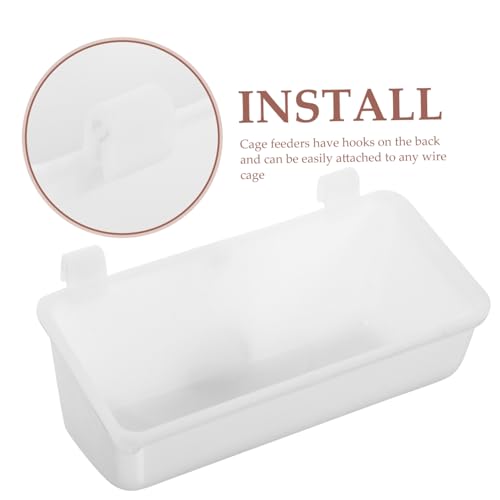 BUGUUYO 6 Stück Teiliges Hängender Futternapf für Haustierkäfige aus Dickem Geruchlosem Kunststoff Stabiler Futter Wassernapf für Hunde Katzen Kaninchen Einfach zu Reinigen mit Haken zur BUGUUYO 6 Stück Teiliges Hängender Futternapf für Haustierkäfige aus Dickem Geruchlosem Kunststoff Stabiler Futter Wassernapf für Hunde Katzen Kaninchen Einfach zu Reinigen mit Haken zur von BUGUUYO