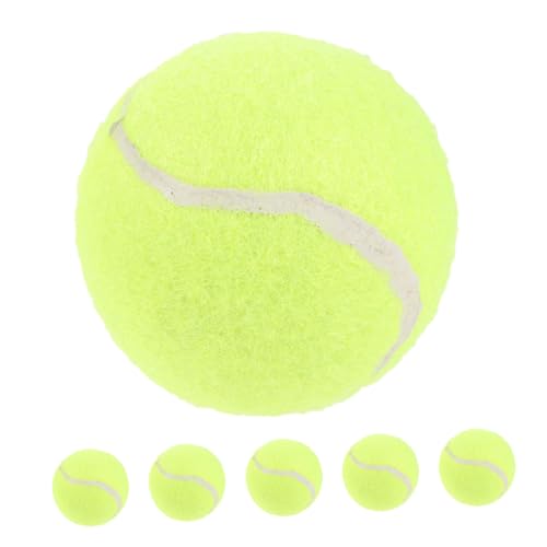BUGUUYO 6stücke Riesen Tennisball Für Hunde Strapazierfähige Gummibälle Spielzeugbälle Für Kleine Hunde Hochelastisch Für Drinnen Und Draußen von BUGUUYO