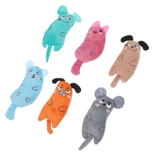 BUGUUYO 6St Katzen- und Mausspielzeug interaktives katzenspielzeug Interactive cat Toy Catnip Kätzchen Fisch Katze quietschender Plüsch Katze Molar Haustierbedarf BUGUUYO 6St Katzen- und Mausspielzeug interaktives katzenspielzeug Interactive cat Toy Catnip Kätzchen Fisch Katze quietschender Plüsch Katze Molar Haustierbedarf von BUGUUYO