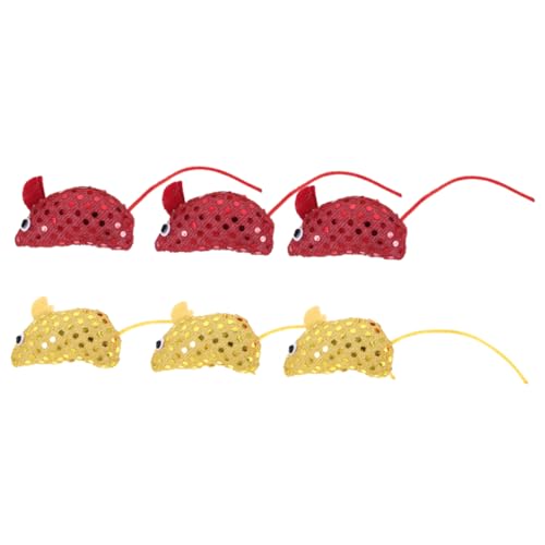 BUGUUYO 6er-Pack Kätzchen- -Spielzeug Katze necken kauen Spielzeug Mäuseform Katzenminze Heimtierbedarf BUGUUYO 6er-Pack Kätzchen- -Spielzeug Katze necken kauen Spielzeug Mäuseform Katzenminze Heimtierbedarf von BUGUUYO