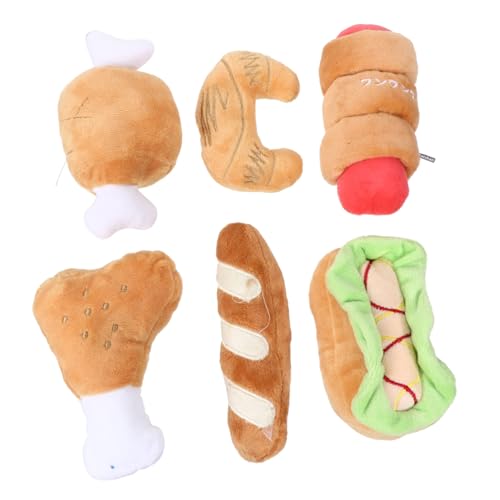 BUGUUYO 6st Plüschtiere Für Haustiere Kauen Welpe Spaniel Hunderätsel Ausgestopft Quietschend Nicht Klicker Hund Hundeball BUGUUYO 6st Plüschtiere Für Haustiere Kauen Welpe Spaniel Hunderätsel Ausgestopft Quietschend Nicht Klicker Hund Hundeball von BUGUUYO
