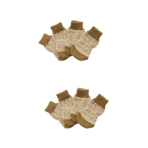 BUGUUYO 8stücke Hunde-socken Aus Baumwolle rutschfeste Pfotenschutz-socken Für Hunde Für Drinnen Und Draußen Schützend Und Bequem von BUGUUYO