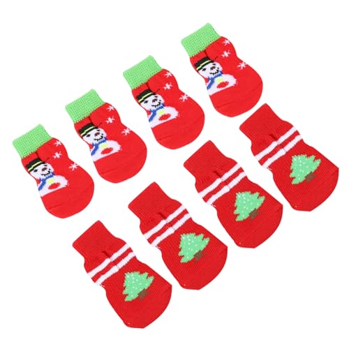 BUGUUYO Haustiersocken Weihnachtskollektion Hundesocken-Set Unbequemer Hund von BUGUUYO