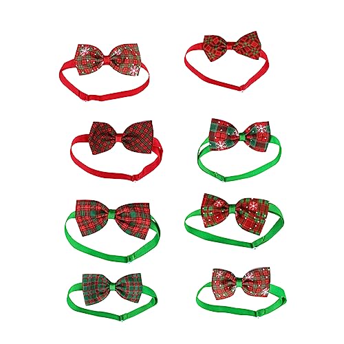 BUGUUYO Weihnachtshalsband Haustierhalskette Hundehalsbänder Für Haustiere Fliegen-Set 8-teilig Verstellbar Und Robust BUGUUYO Weihnachtshalsband Haustierhalskette Hundehalsbänder Für Haustiere Fliegen-Set 8-teilig Verstellbar Und Robust von BUGUUYO
