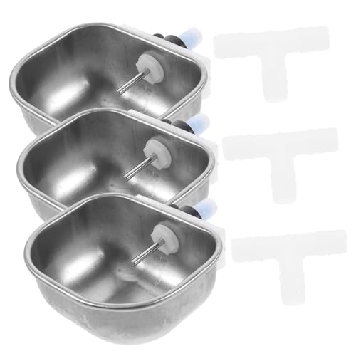 BUGUUYO 9 STK Kaninchentrinker Hasennippel Wasserflasche Wasserfütterungswerkzeug Trinkschale Hasen wasserspender hasentrinkflaschen Wassernapf Futterautomat für Kaninchen Rostfreier Stahl BUGUUYO 9 STK Kaninchentrinker Hasennippel Wasserflasche Wasserfütterungswerkzeug Trinkschale Hasen wasserspender hasentrinkflaschen Wassernapf Futterautomat für Kaninchen Rostfreier Stahl von BUGUUYO